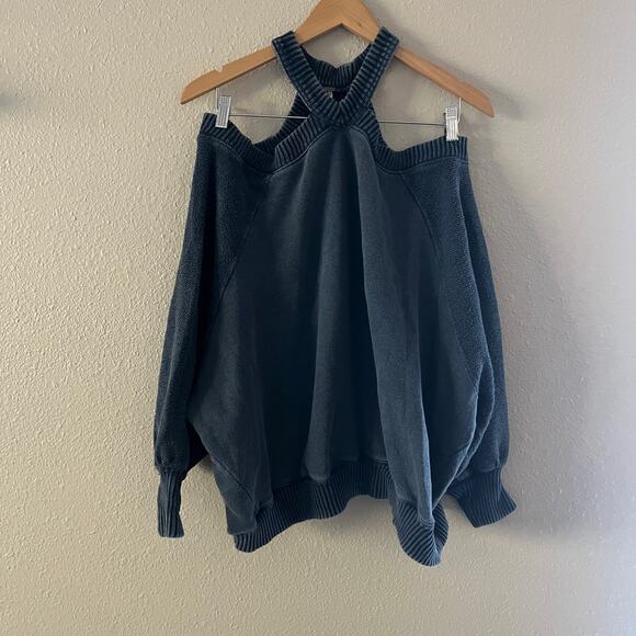 Free People These Shoulders Pullover Slouchy Cold shoulder - Picture 5 of 7